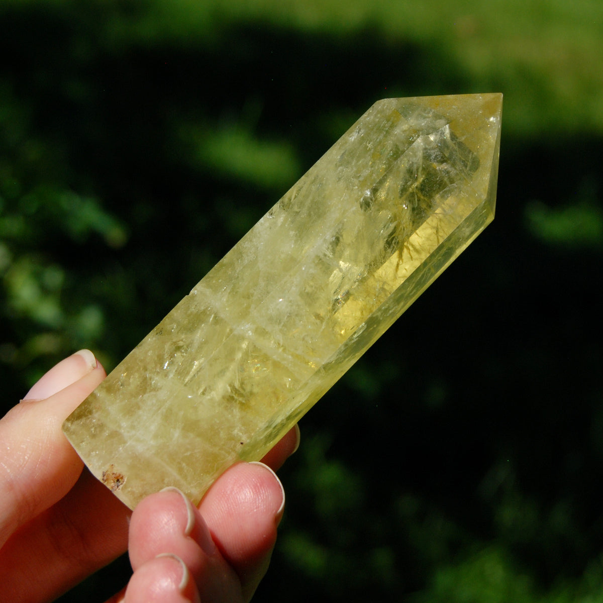 Lemon Quartz Crystal Tower - 3.6" 119g Stone of Optimism & Abundance