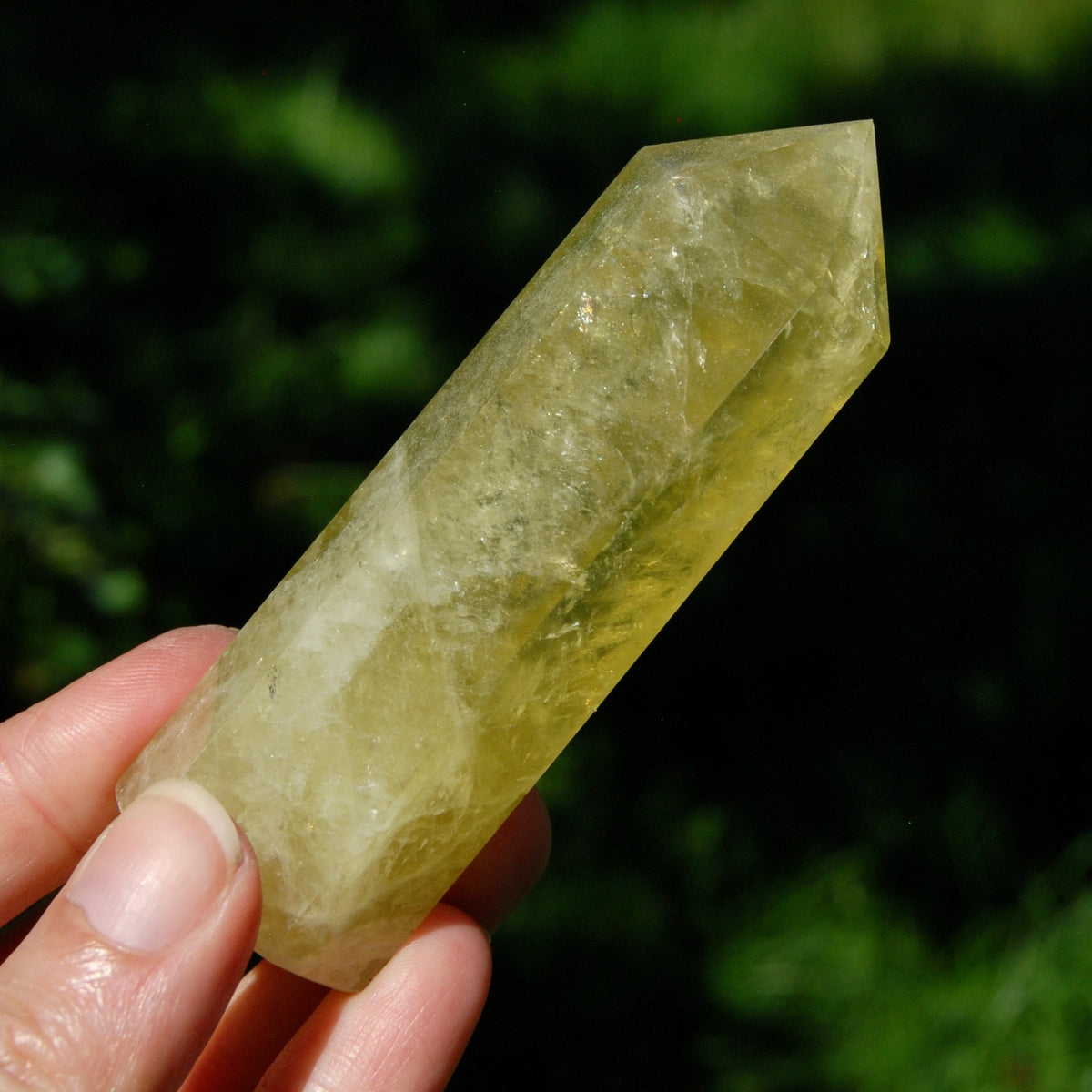 Lemon Quartz Crystal Tower - 3.75" 126g Stone of Optimism & Abundance