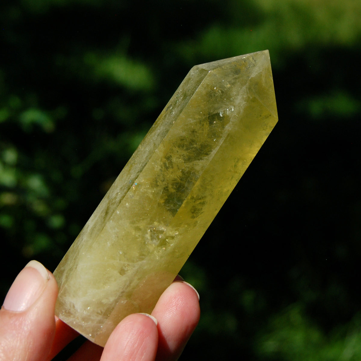 Lemon Quartz Crystal Tower - 3.75" 126g Stone of Optimism & Abundance