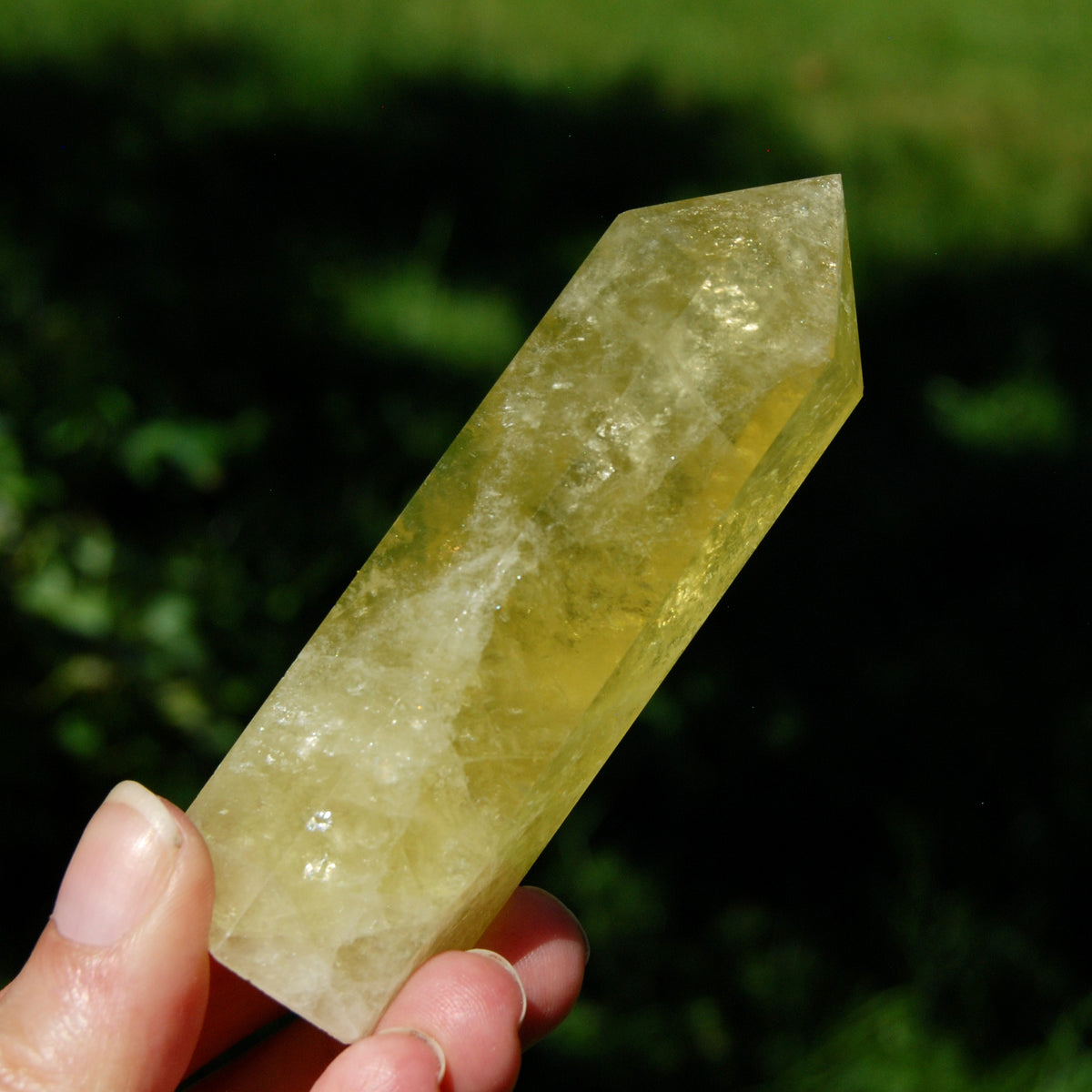 Lemon Quartz Crystal Tower - 3.75" 126g Stone of Optimism & Abundance