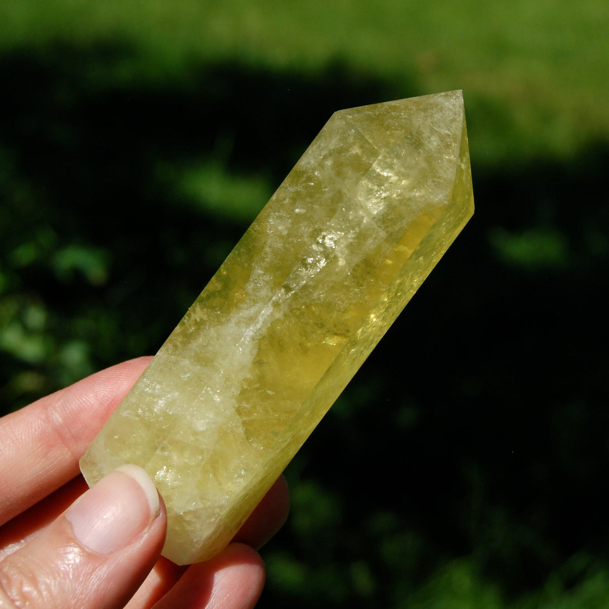 Lemon Quartz Crystal Tower - 3.75" 126g Stone of Optimism & Abundance