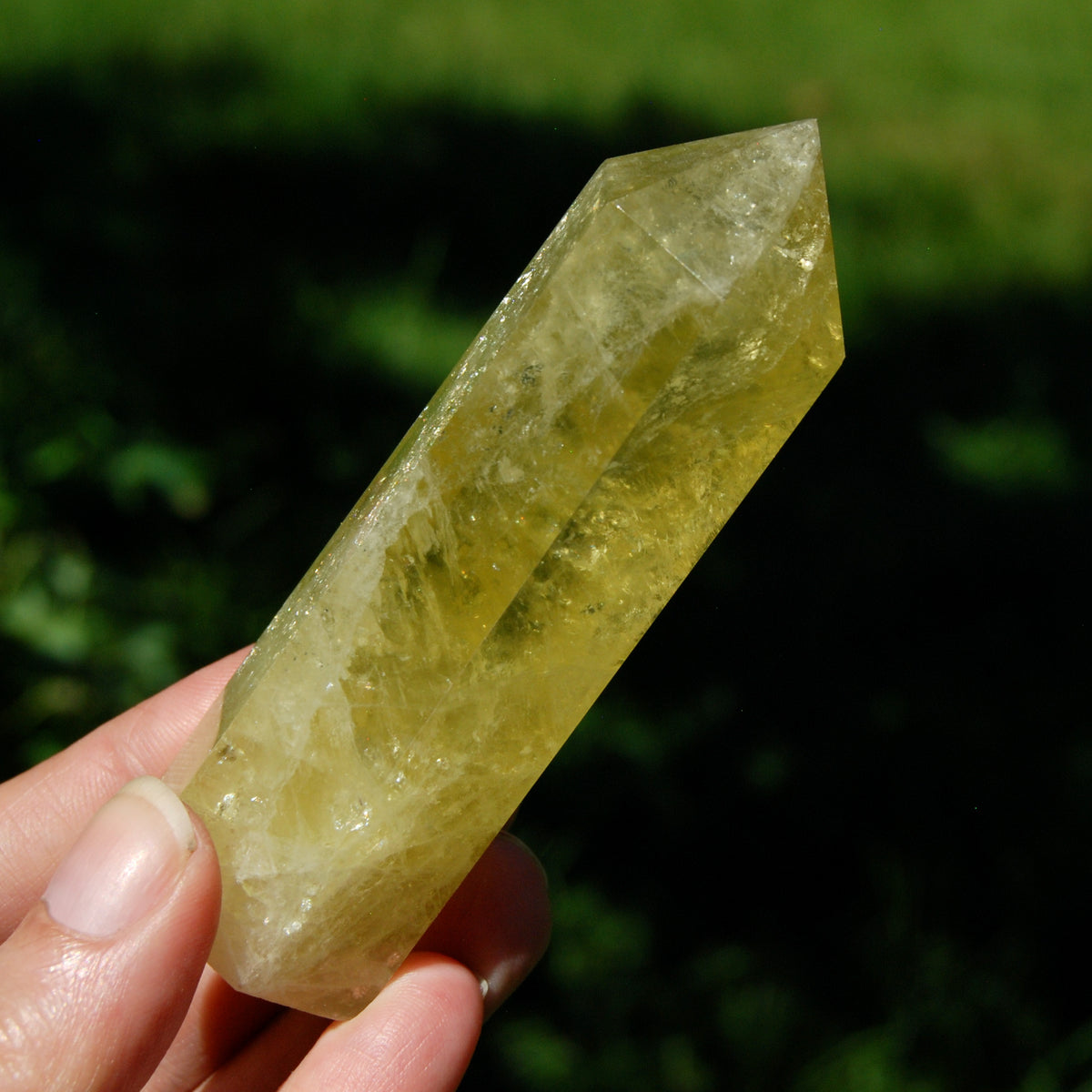 Lemon Quartz Crystal Tower - 3.75" 126g Stone of Optimism & Abundance