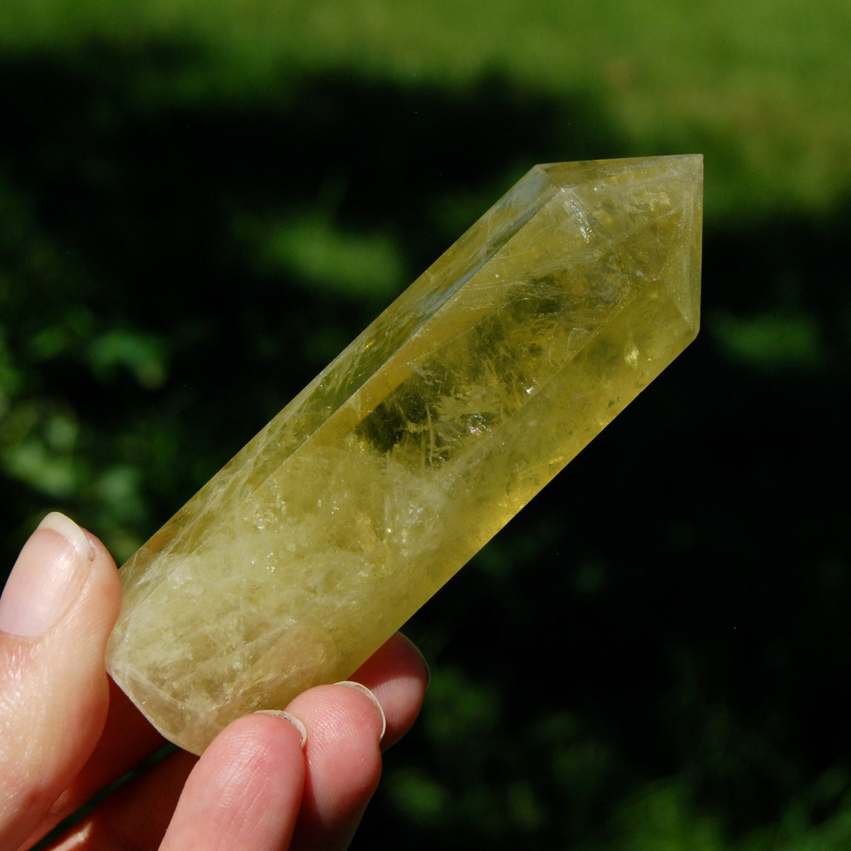 Lemon Quartz Crystal Tower - 3.75" 126g Stone of Optimism & Abundance