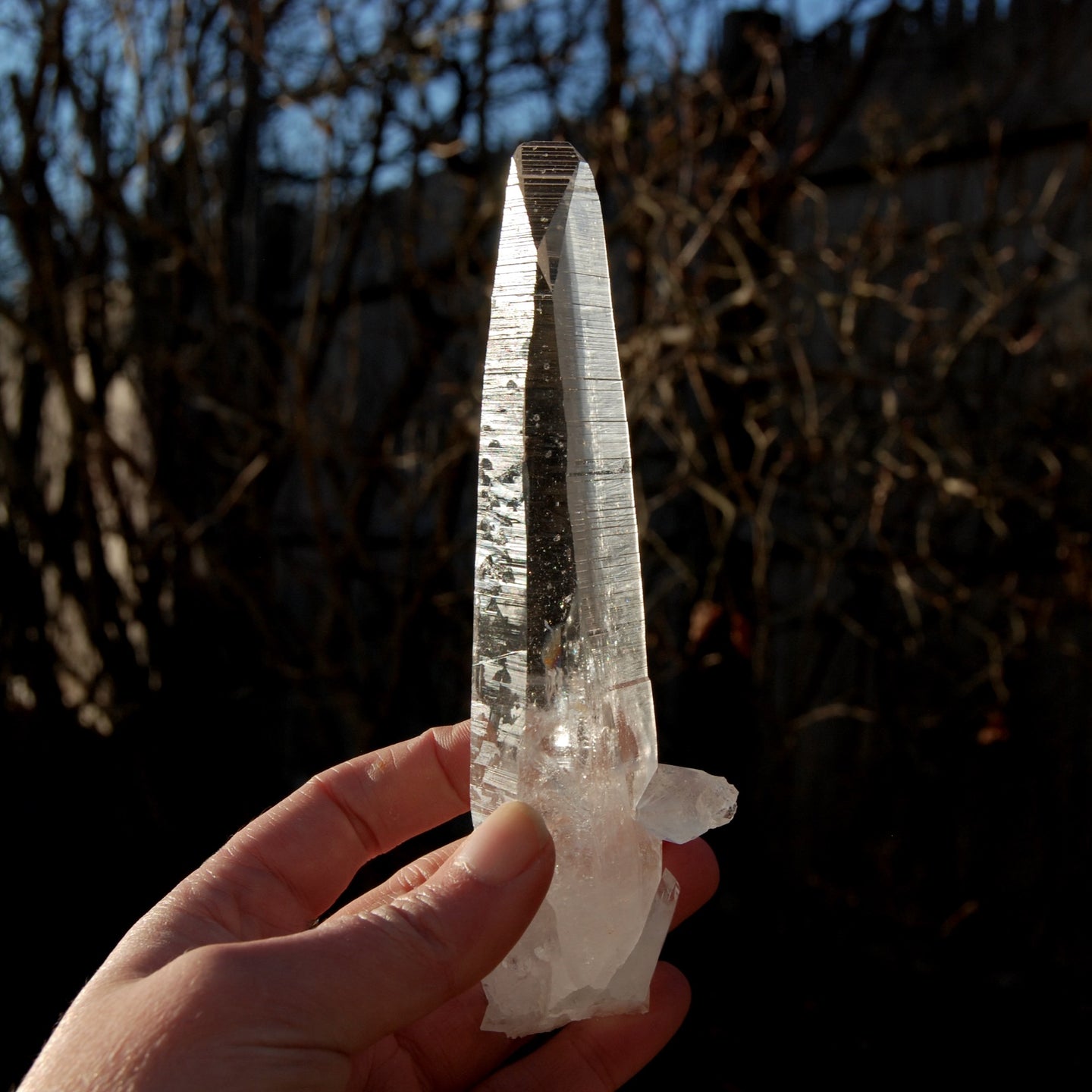 Lemurian Seed Quartz Inset Cross Crystal