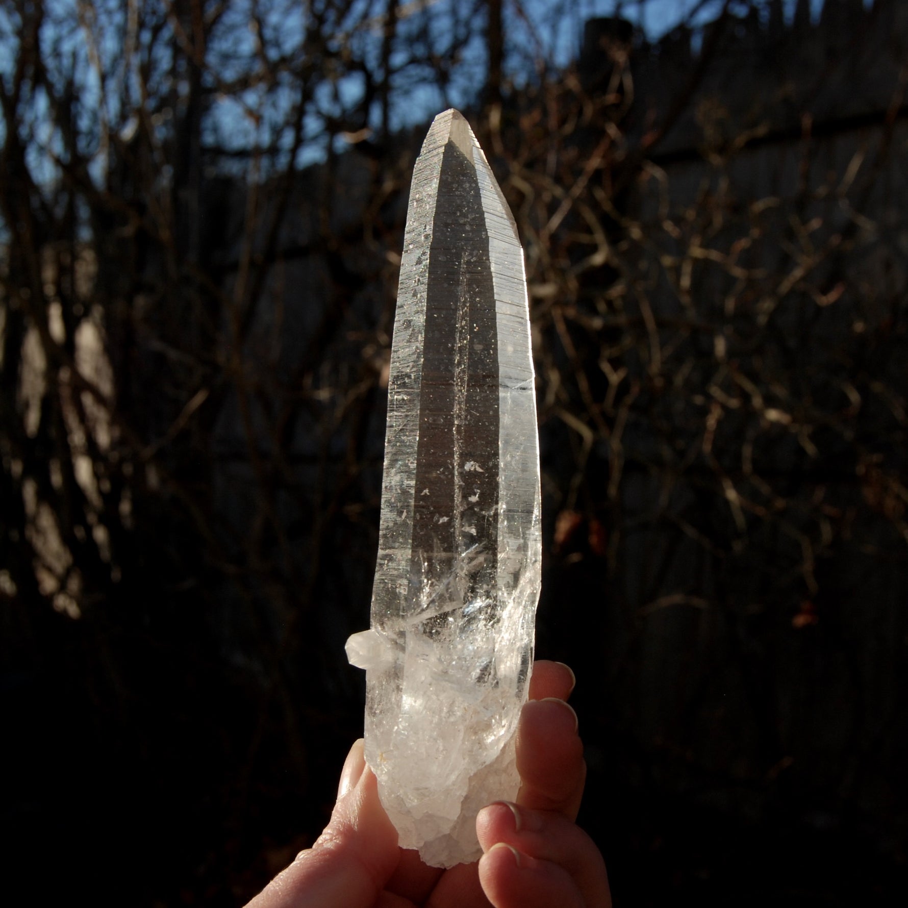 Lemurian Seed Quartz Inset Cross Crystal