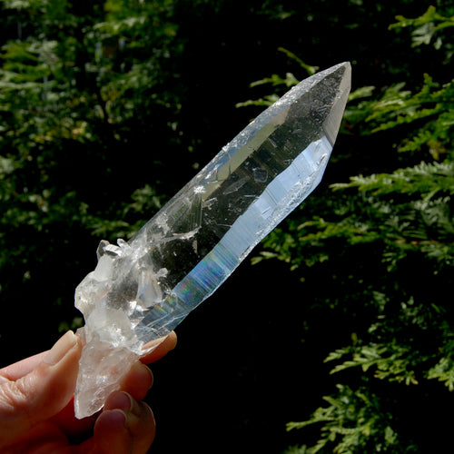 Rare Unique Earthquake Lemurian Quartz Crystal Starbrary, Optical Cross Bridge Crystal, Powerful High Vibration, Colombia
