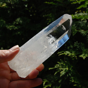 5.5in 345g Large Colombian Blue Smoke Lemurian Crystal, Santander, Colombia