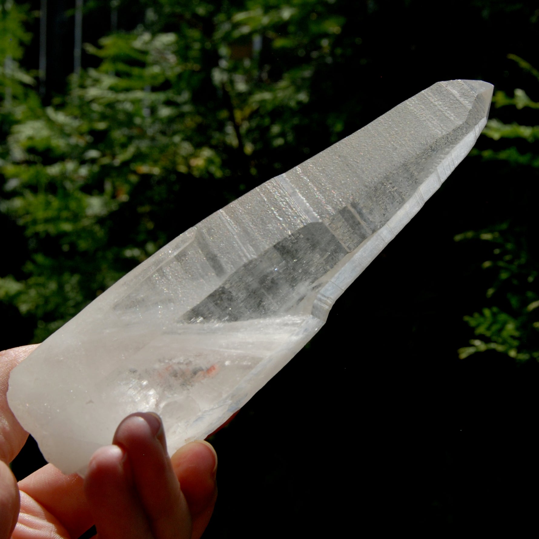 Singing Isis Face Lemurian Seed Quartz Crystal Laser Rosetta Stone Starbrary, Serra do Cabral, Brazil