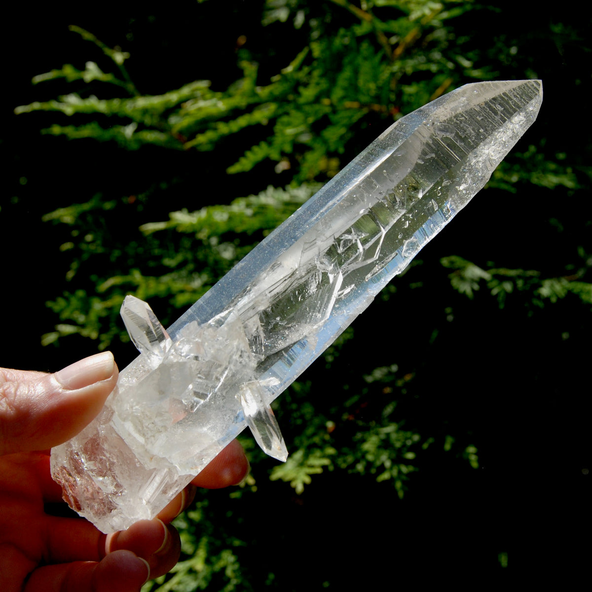 Rare Unique Earthquake Lemurian Quartz Crystal Starbrary, Optical Cross Bridge Crystal, Powerful High Vibration, Colombia