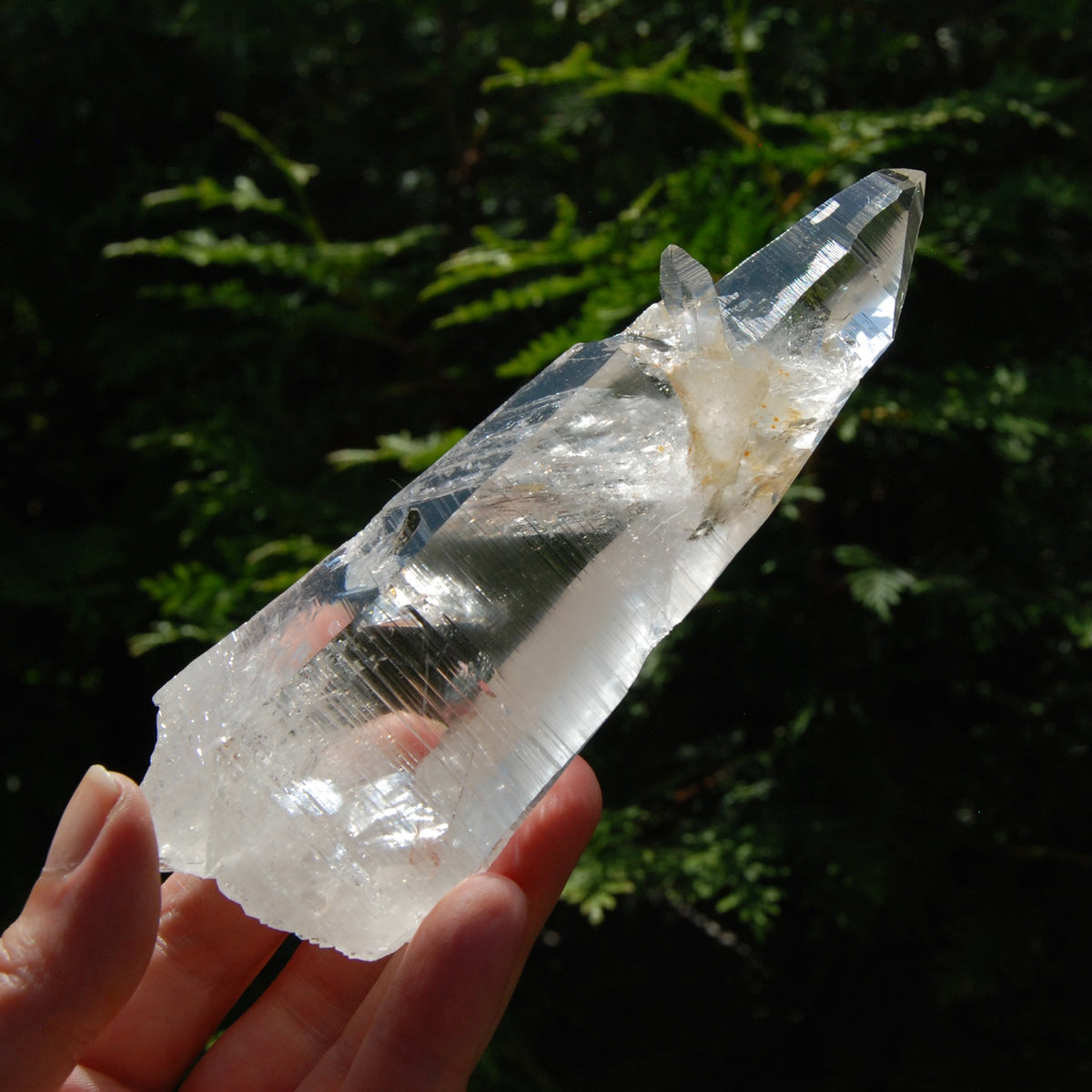 ET Lemurian Quartz Crystal Laser Starbrary, Optical Cross Crystal, Powerful High Vibration, Colombia