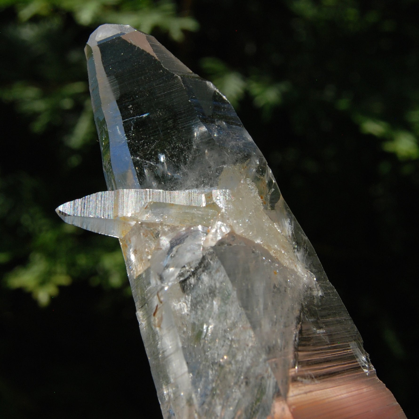 ET Lemurian Quartz Crystal Laser Starbrary, Optical Cross Crystal, Powerful High Vibration, Colombia