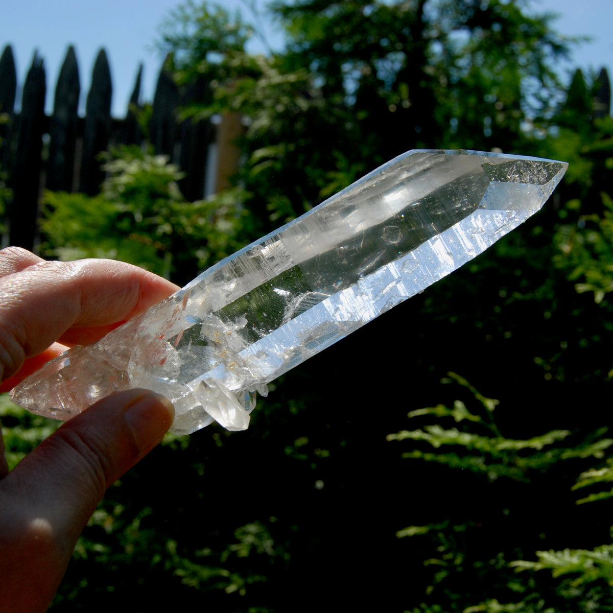 Rare Unique Earthquake Lemurian Quartz Crystal Starbrary, Optical Cross Bridge Crystal, Powerful High Vibration, Colombia