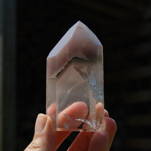 Pink Lithium Quartz Crystal Tower