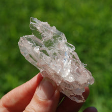 Load image into Gallery viewer, 2.5in 37g ET DT Pink Faden Quartz Lemurian Crystal Floater Tabby Chain Cluster, Collectors Specimen, Colombia
