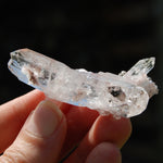 Pink Faden Quartz Lemurian Crystal Floater Cluster