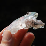 Pink Faden Quartz Lemurian Crystal Floater Cluster
