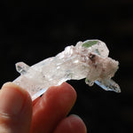 Pink Faden Quartz Lemurian Crystal Floater Cluster