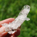 Pink Faden Quartz Lemurian Crystal Floater Cluster