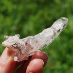 Pink Faden Quartz Lemurian Crystal Floater Cluster