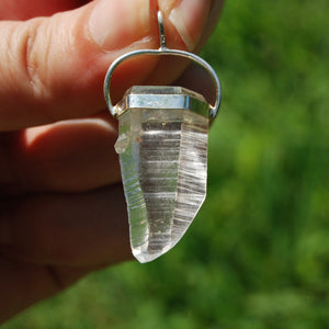 Lemurian Seed Quartz Crystal Pendant