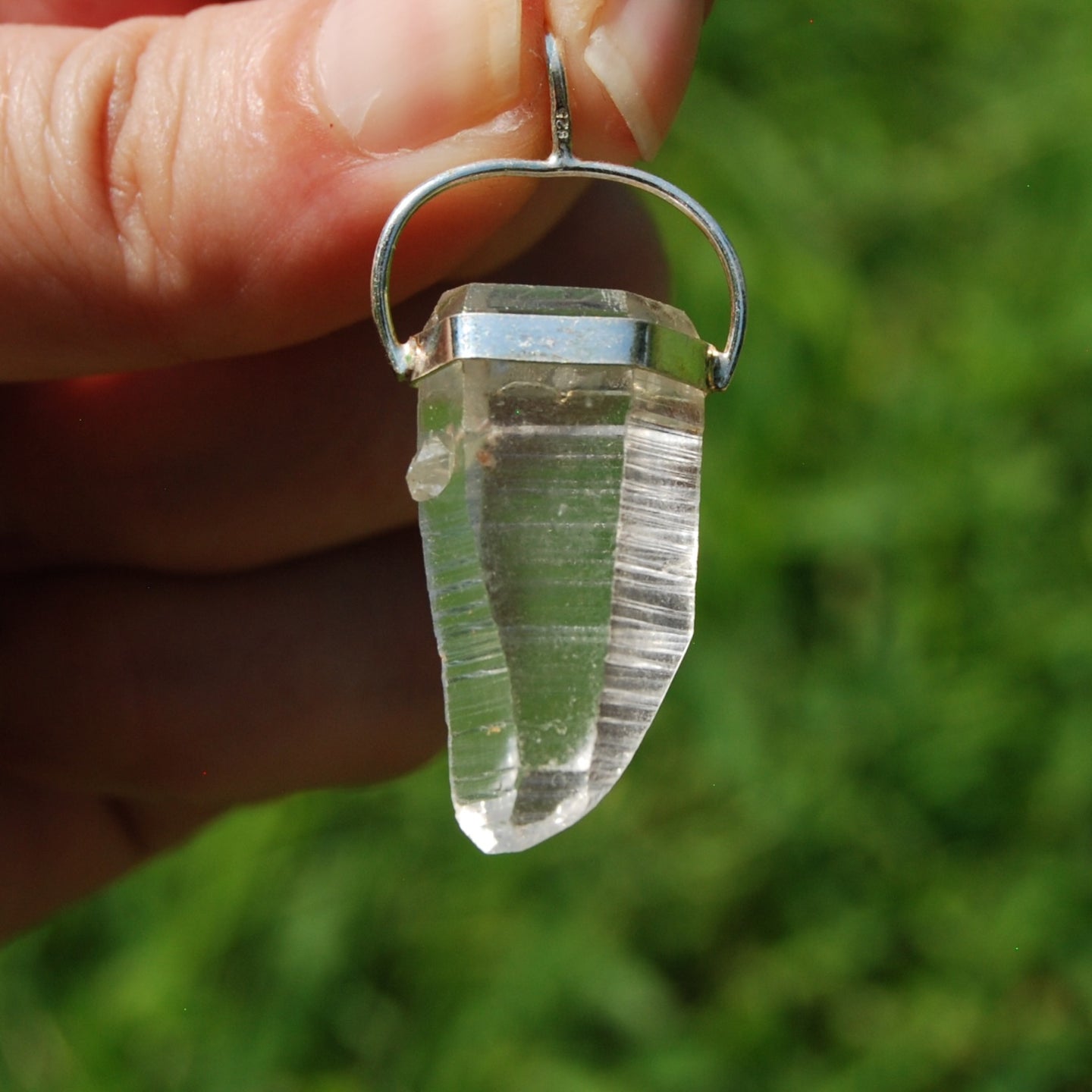 Lemurian Seed Quartz Crystal Pendant