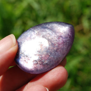 Gem Lepidolite Crystal Cabochon