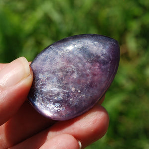 Gem Lepidolite Crystal Cabochon