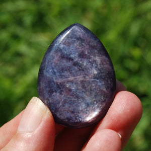 Gem Lepidolite Crystal Cabochon