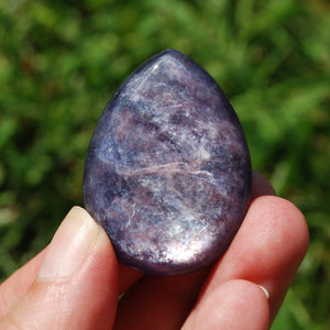 Gem Lepidolite Crystal Cabochon