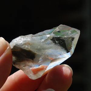 Blue Amphibole Quartz Crystal