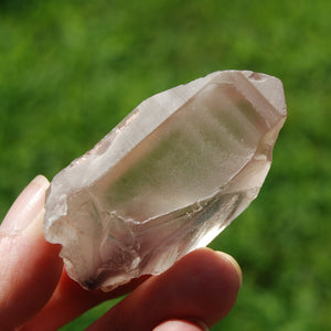 2.25in 57g Rare Inner Child Manifestation Cross Pink Lithium Lemurian Quartz Crystal, Brazil a22
