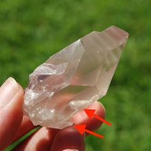 Load image into Gallery viewer, 2.25in 57g Rare Inner Child Manifestation Cross Pink Lithium Lemurian Quartz Crystal, Brazil a22
