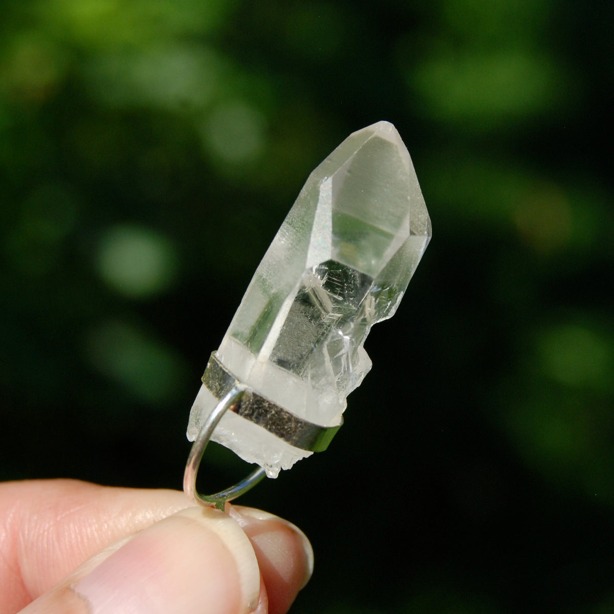 Cosmic Lemurian Crystal Pendant for Necklace
