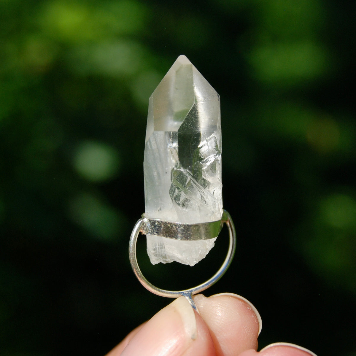 Cosmic Lemurian Crystal Pendant for Necklace