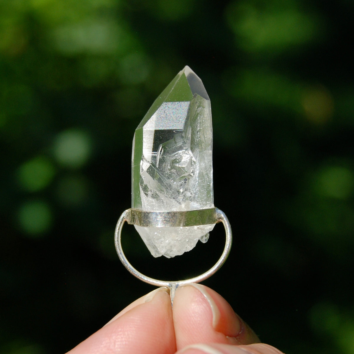 Cosmic Lemurian Crystal Pendant for Necklace