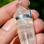 24 Sided Clear Quartz Crystal Vogel Pendant for Necklace