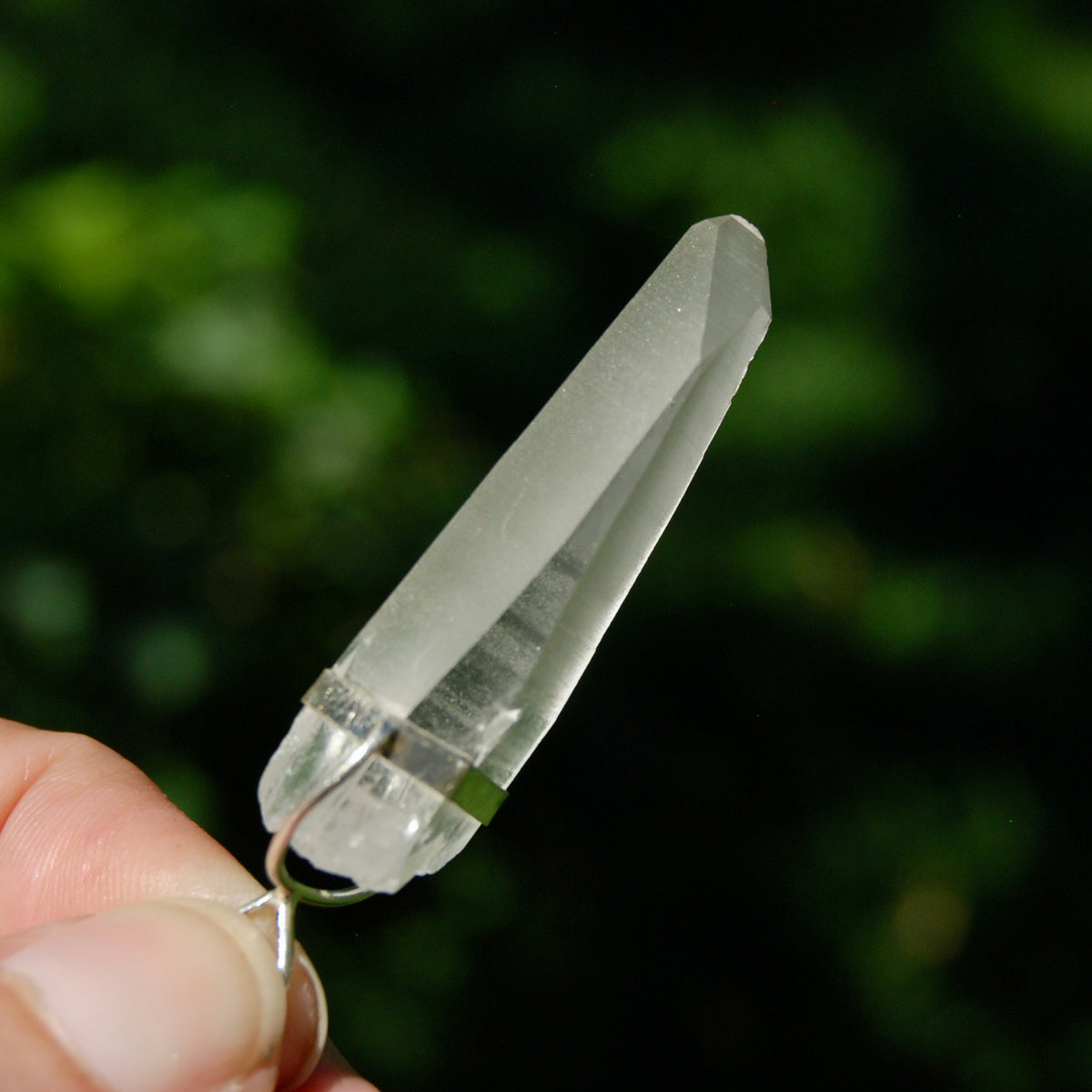 Cosmic Lemurian Crystal Laser Pendant for Necklace
