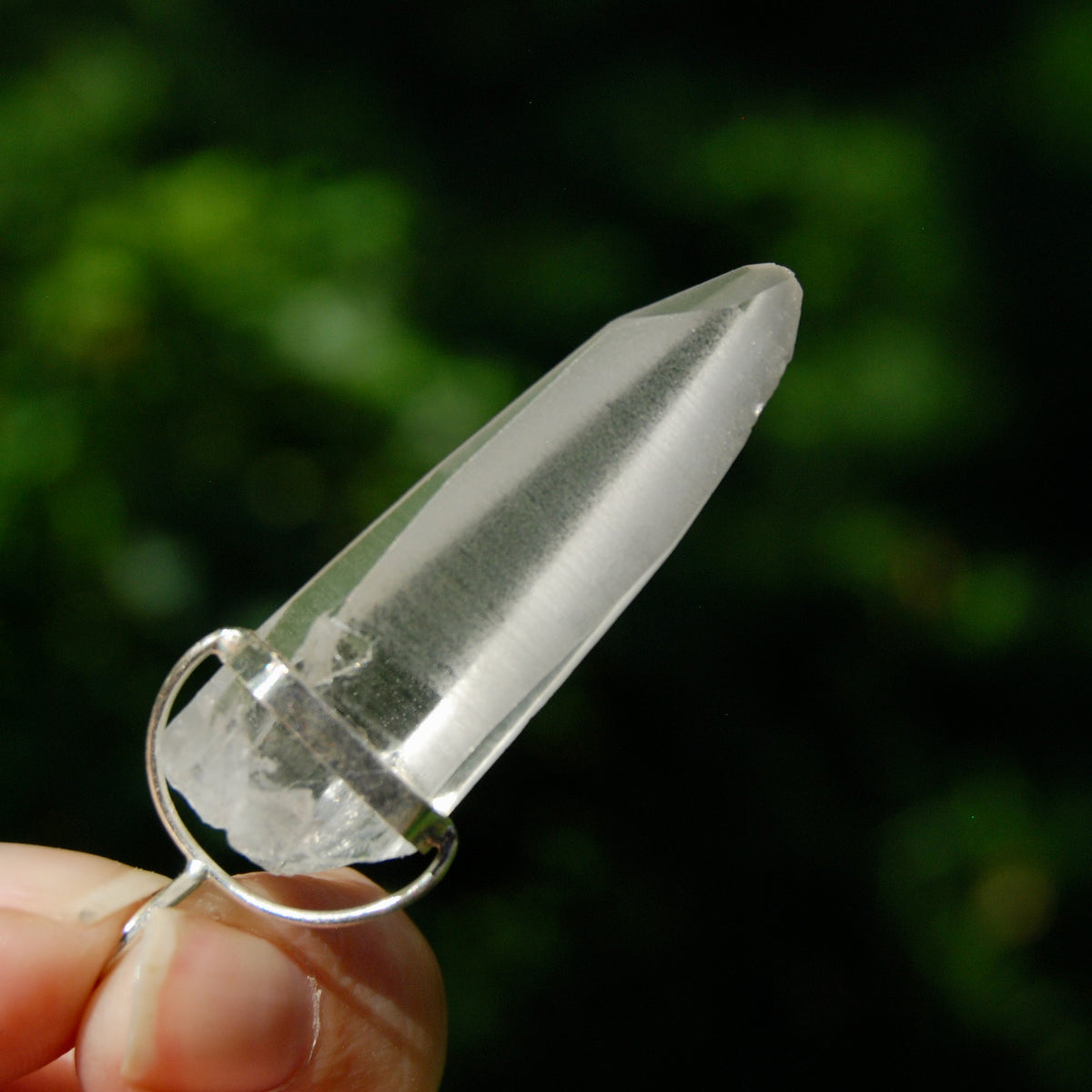Cosmic Lemurian Crystal Laser Pendant for Necklace