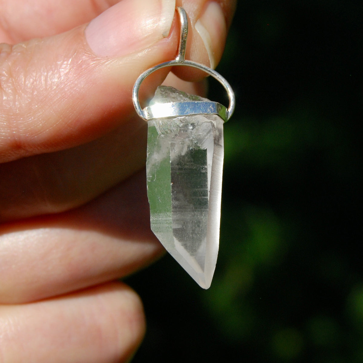 Cosmic Lemurian Crystal Laser Pendant for sale