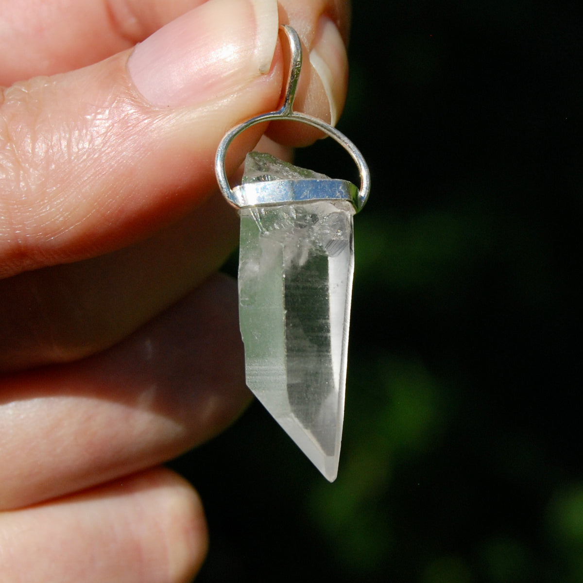 Cosmic Lemurian Crystal Laser Pendant for sale