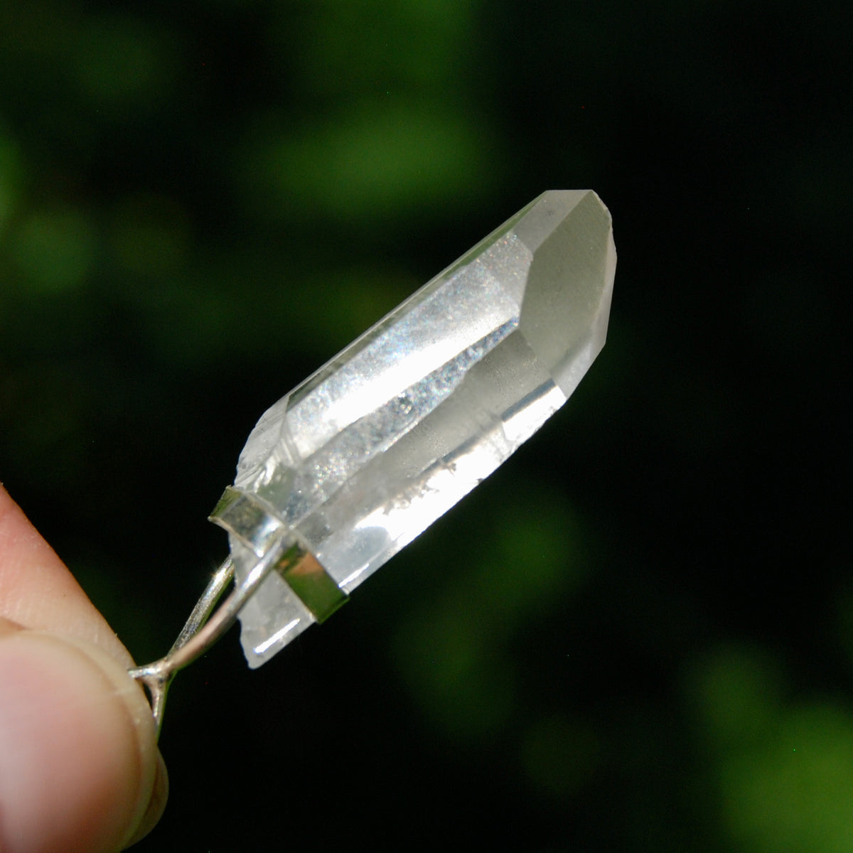Cosmic Lemurian Crystal Laser Pendant for sale