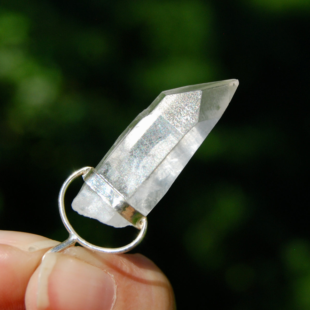 Cosmic Lemurian Crystal Laser Pendant for sale