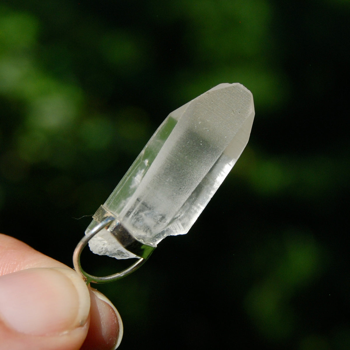 Cosmic Lemurian Crystal Laser Pendant for sale