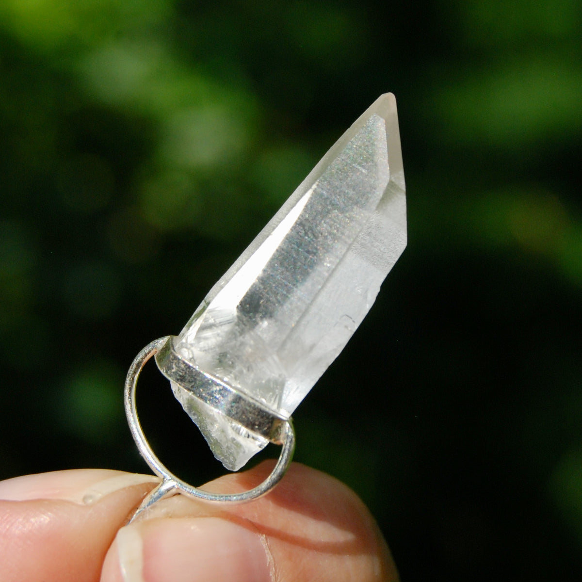 Cosmic Lemurian Crystal Laser Pendant for sale