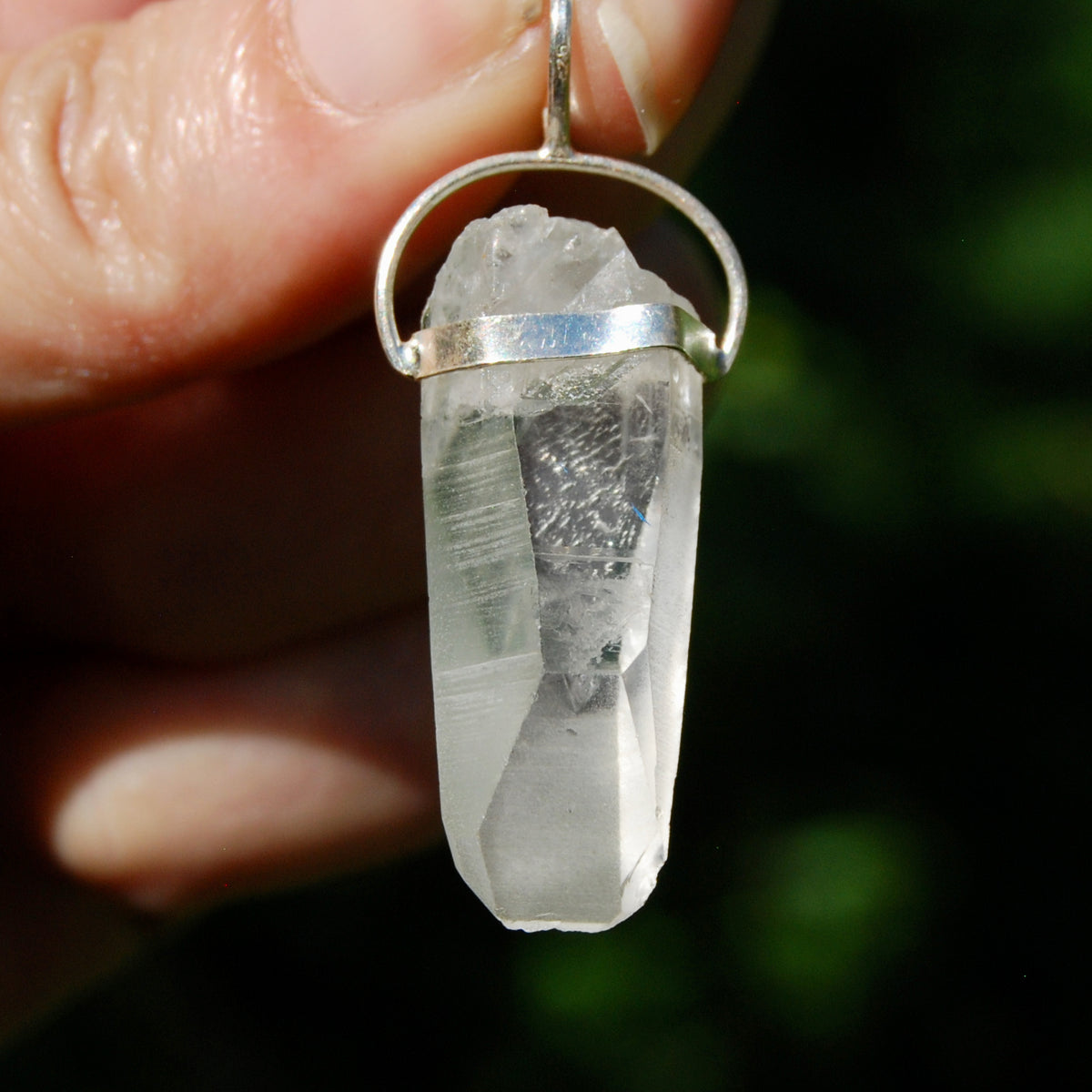 Cosmic Lemurian Crystal Laser Pendant for sale