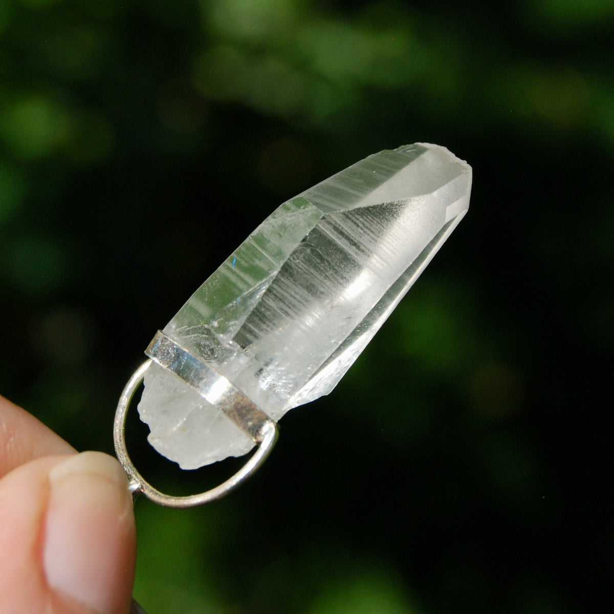 Cosmic Lemurian Crystal Laser Pendant for sale