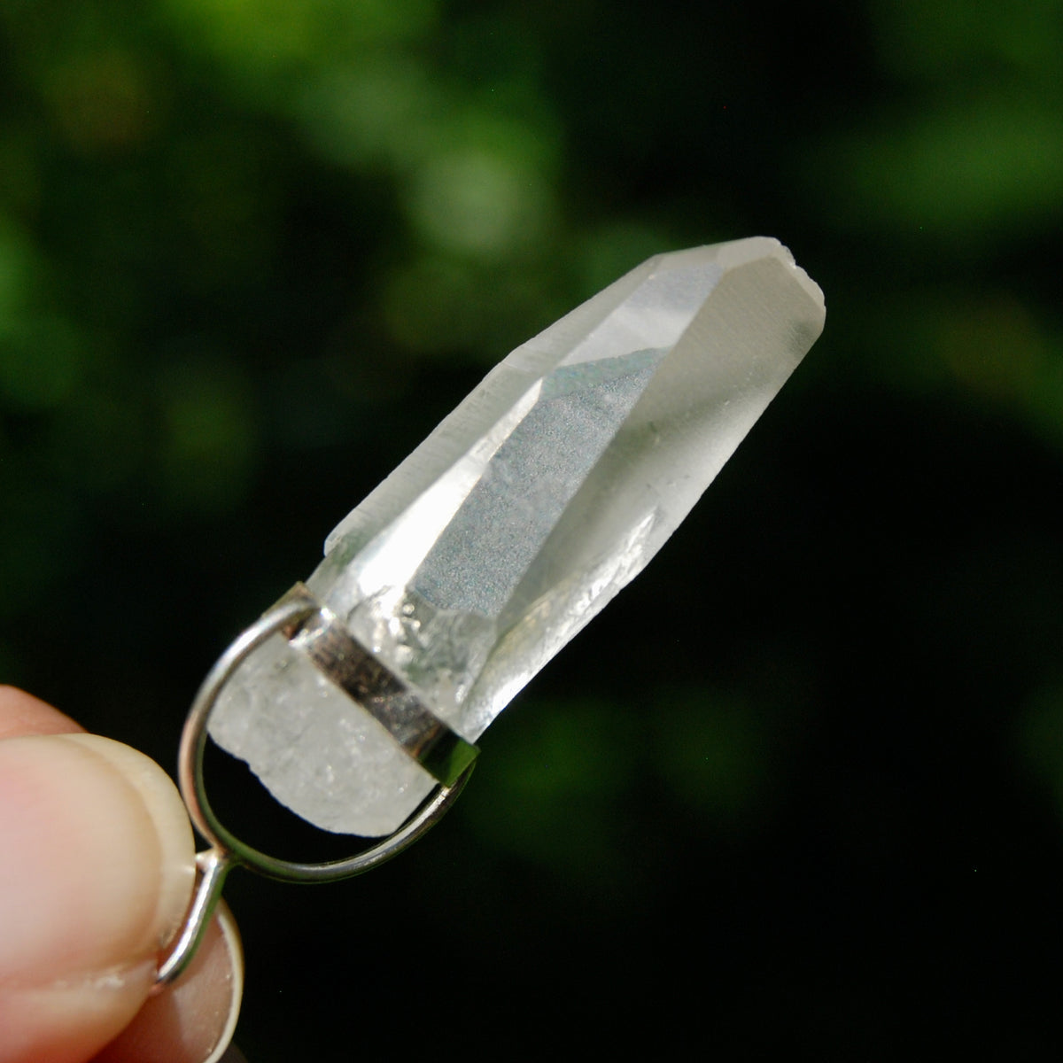 Cosmic Lemurian Crystal Laser Pendant for sale