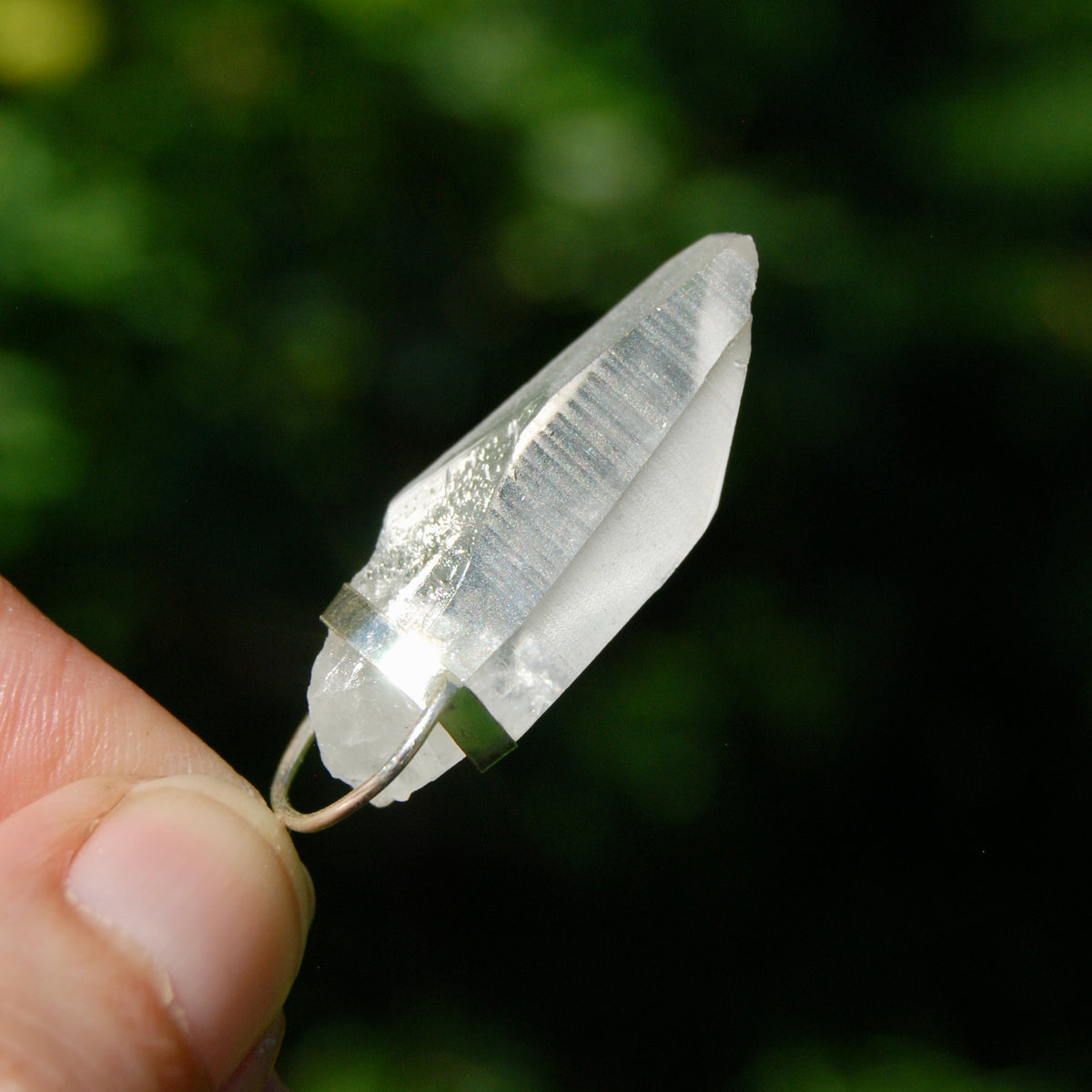 Cosmic Lemurian Crystal Laser Pendant for sale