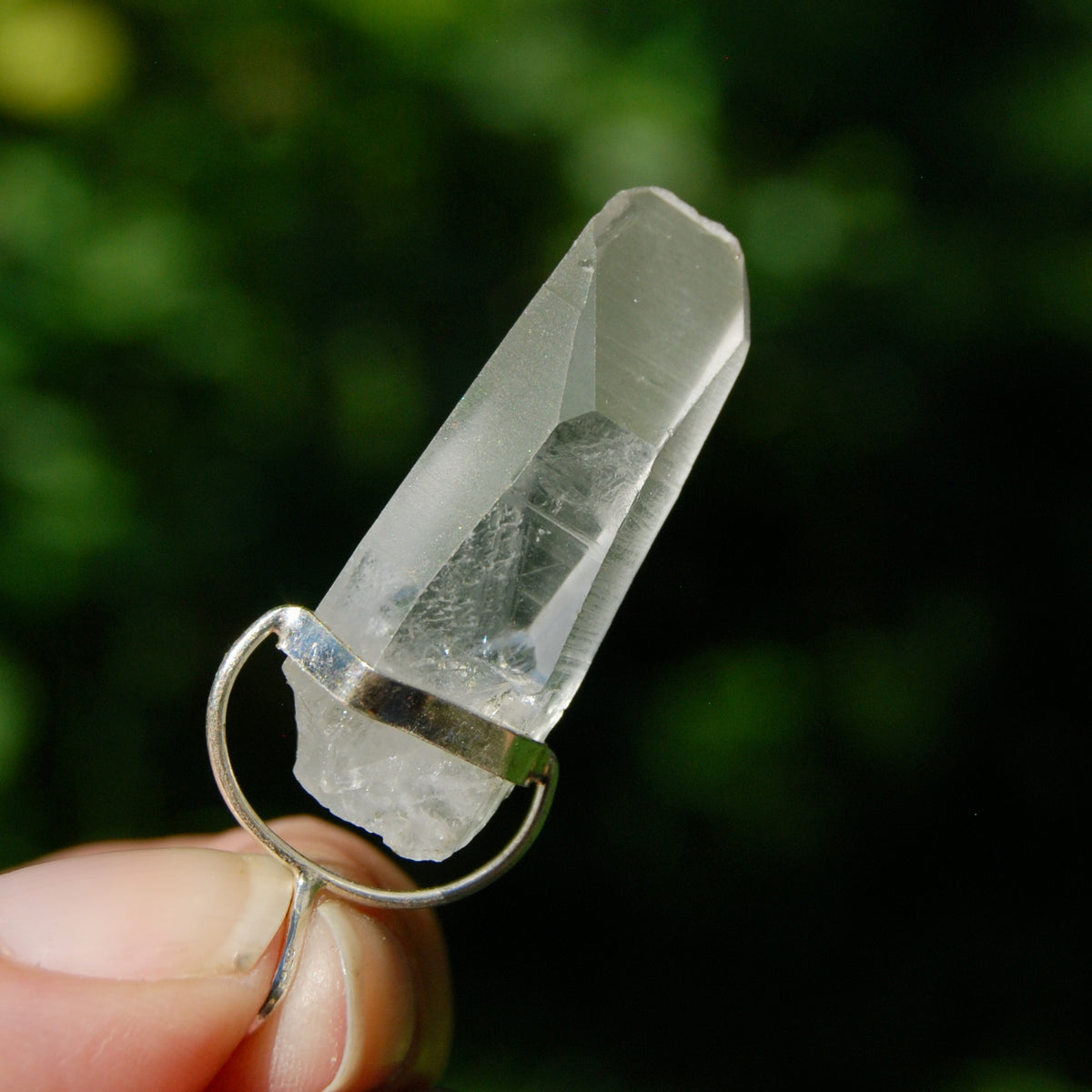Cosmic Lemurian Crystal Laser Pendant for sale