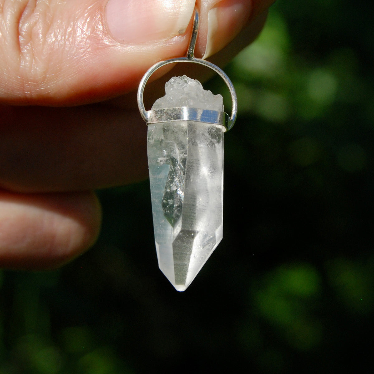 Cosmic Lemurian Crystal Laser Necklace for sale 
